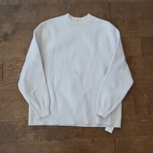 Kith Long Sleeve Pullover Sweatshirt Embroidered on chest Ivory Mens Size XL